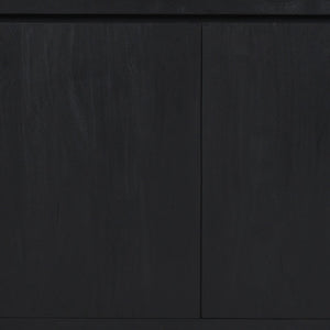 HomeRoots 42" Graphite Distressed Reclaimed Wood Sideboard – Stylish Storage for Any Room, Rustic Charm! 610704