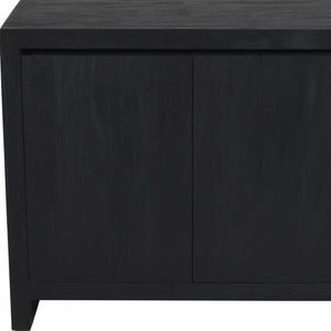 HomeRoots 42" Graphite Distressed Reclaimed Wood Sideboard – Stylish Storage for Any Room, Rustic Charm! 610704