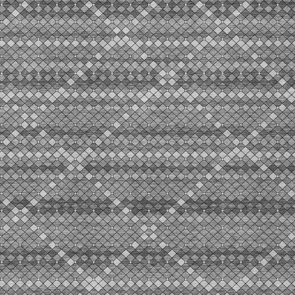 HomeRoots 5' Stylish Gray and Silver Geometric Washable Area Rug for Indoor and Outdoor High-Traffic Spaces 10' X 14' 610714