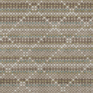 HomeRoots 9' X 12' Taupe Brown Geometric Washable Area Rug – Durable Indoor/Outdoor Design for Modern Spaces 610731