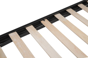 English Elm Metal Twin Over Twin Bunk Bed – Heavy-Duty Steel Frame, Noise-Reducing, Convertible With Guardrail W427P154977