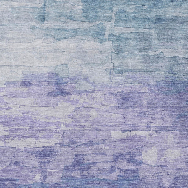 HomeRoots 5' Durable Denim Blue and Sky Blue Striped Rug - Versatile Indoor/Outdoor Style for Any Space 10' X 14' 610882