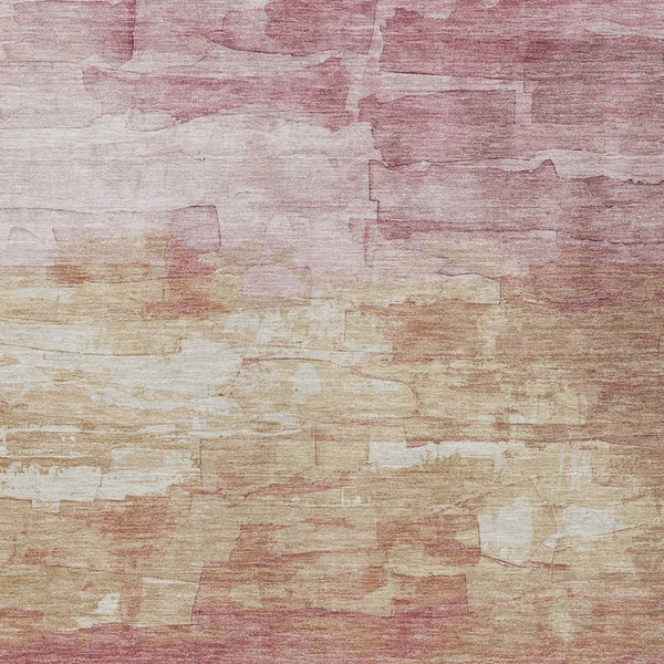 HomeRoots 5' Stylish Mauve and Pink Striped Area Rug – Durable, Washable Design for Indoor and Outdoor Spaces 8' X 10' 610904