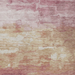 HomeRoots 5' Stylish Mauve and Pink Striped Area Rug – Durable, Washable Design for Indoor and Outdoor Spaces 10' X 14' 610906