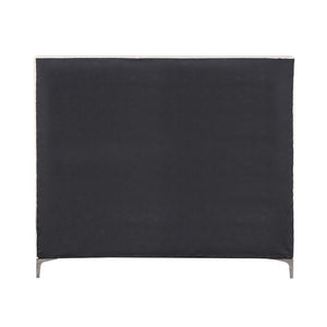 English Elm Modern Beige Velvet Eastern King Bed Sunburst Channel Tufted Headboard Metal Feet 13 Slats Luxury Frame 90"x87" B2741S00709