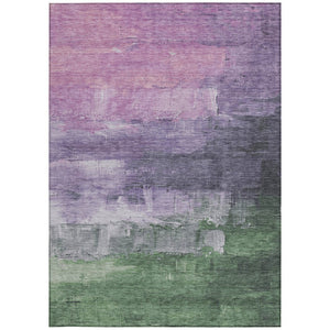 HomeRoots 5' Abstract Lavender & Lilac Washable Area Rug - Stylish, Durable Design for Indoor & Outdoor Spaces 10' X 14' 610942