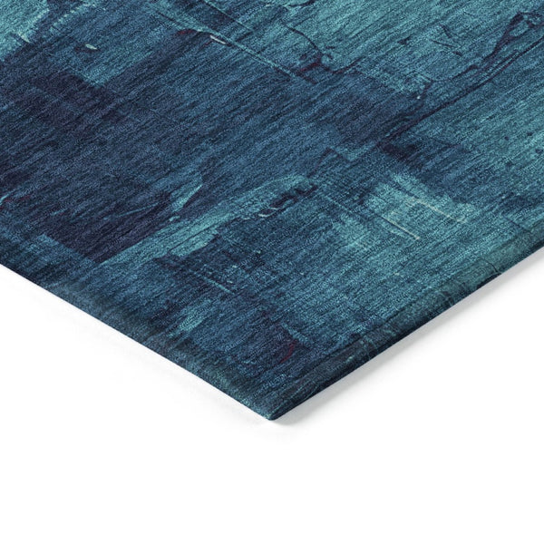 HomeRoots 5' Merlot and Blush Abstract Washable Area Rug – Modern, Durable, Stain-Resistant for Indoor & Outdoor Use 8' Round 610945