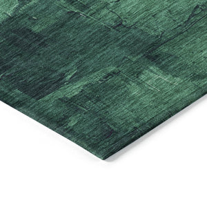 HomeRoots 5' Vibrant Abstract Washable Area Rug in Purple, Salmon, and Green for Indoor and Outdoor Spaces 10' X 14' 610960