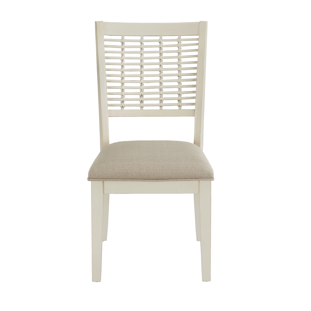 Homelegance Orvieto Solid Rubberwood Dining Chair with Cushioned Seat for Classic Rooms 610WHC-LBF