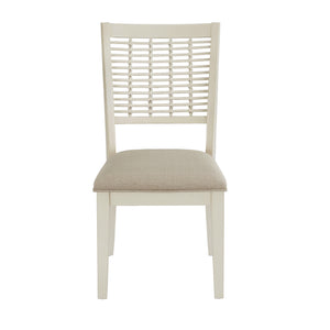 Homelegance Orvieto Solid Rubberwood Dining Chair with Cushioned Seat for Classic Rooms 610WHC-LBF