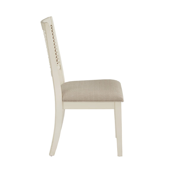 Orvieto Solid Rubberwood Dining Chair with Cushioned Seat for Classic Rooms