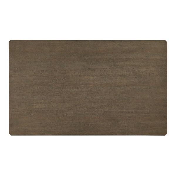 English Elm Stylish 6-Piece Light Brown Dining Table Set With Comfortable Upholstered Chairs & Versatile Bench B011P372218-GIGA