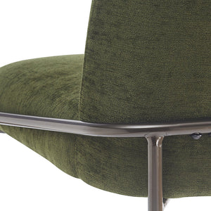 English Elm Christopher Knight Home® - Galen Upholstered Metal Barstool Set of 2 with Plush Stain-Resistant Fabric, Ergonomic Modern Design Green N775P290453N