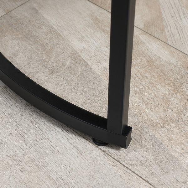 English Elm HOMCOM Industrial Round Nesting Tables Set of 2 – Space-Saving Stacking Coffee & Side Tables, Grey W2225P229744