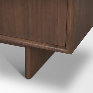 HomeRoots 71" Brown Sideboard - Modern Soft Close Storage Cabinet with Adjustable Shelving for Any Room 611012