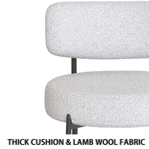 English Elm 63" Modern-Medieval Cream Mdf Dining Table Set With 4 Cushioned Chairs - Stylish & Versatile Design W2189S00707