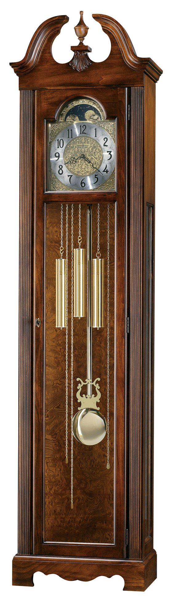 Hekman Furniture 611138 Princeton Grandfather Clock: Timeless Antique Charm With Elegant Detailing & Quartz Movement Hampton Cherry Princeton Grandfather Clock 611138