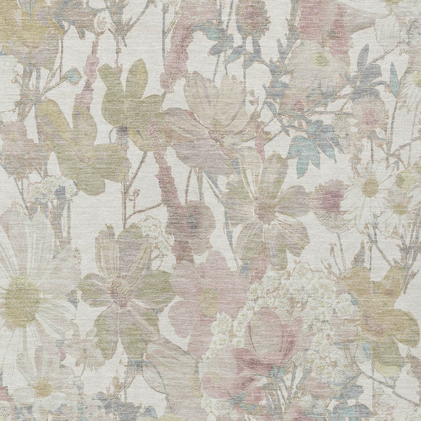 HomeRoots 5' Indoor Outdoor Area Rug with Timeless Floral Design – Durable, Washable, and All-Weather Use 9' X 12' 611196