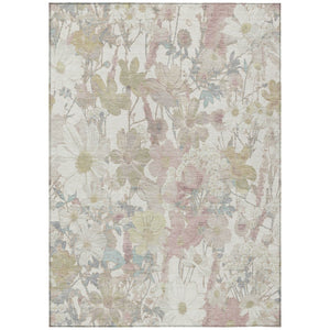 HomeRoots 5' Indoor Outdoor Area Rug with Timeless Floral Design – Durable, Washable, and All-Weather Use 10' X 14' 611197