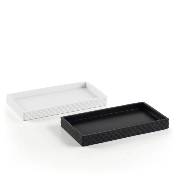English Elm One Four-piece Resin Bath Set with Diamond Texture and Antimicrobial Onyx Finish B035P437555