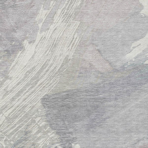HomeRoots 5' Washable Ivory and Gray Abstract Area Rug - Stylish Indoor/Outdoor Solution for High Traffic Spaces 8' X 10' 611231