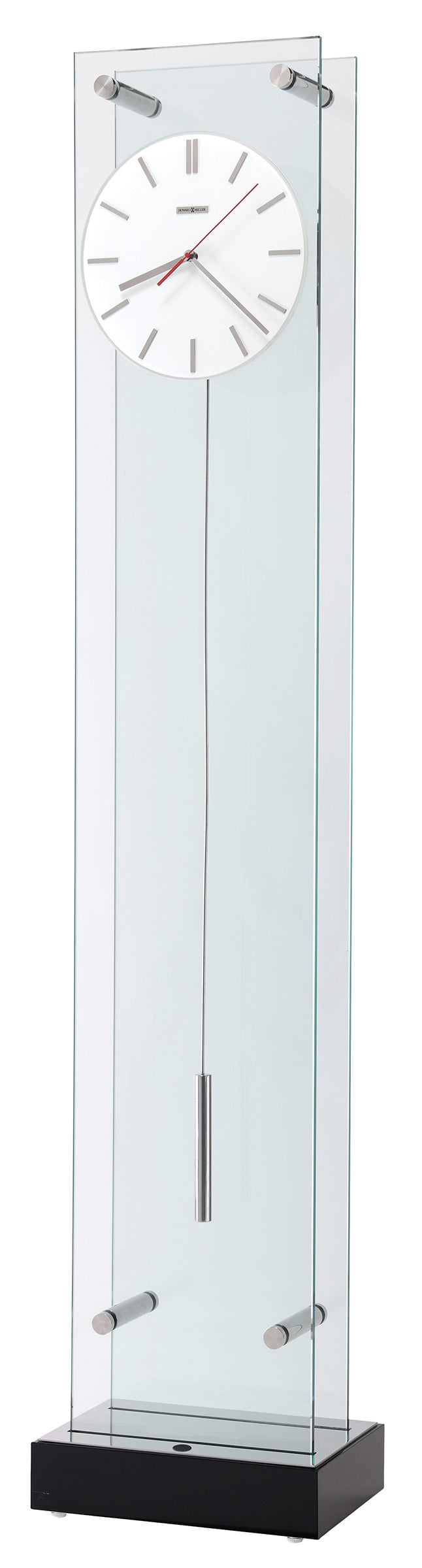 Hekman Furniture 611319 Echo Ii Modern Pendulum Clock With Adjustable Led Lighting And Stylish Tempered Glass Design Gloss Black Echo Grandfather Clock 611318