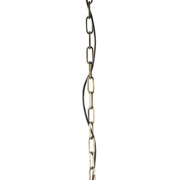 HomeRoots White Empire Chandelier with Gold Accents - Elegant Three-Light Fixture for Dimmable Ambiance 611331