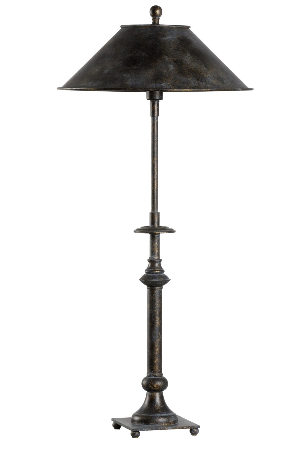 Wildwood Sebastian Weathered Bronze Candlestick Lamp By Claire Bryson — 30.5" Tall Compact Sculptural Accent Light 61154