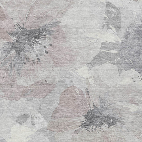 HomeRoots 5' Indoor Outdoor Floral Area Rug - Durable, Washable Taupe and Beige Design for Stylish Spaces 9' x 12' 611547