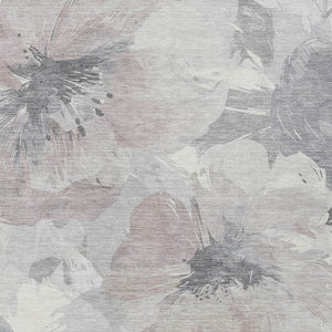 HomeRoots 5' Indoor Outdoor Floral Area Rug - Durable, Washable Taupe and Beige Design for Stylish Spaces 10' x 14' 611548