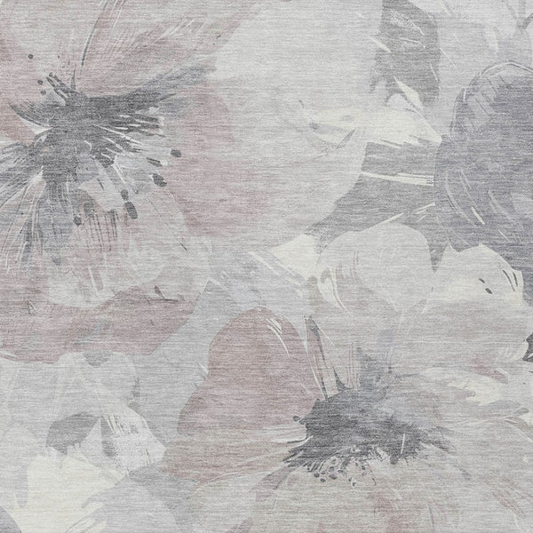 HomeRoots 5' Indoor Outdoor Floral Area Rug - Durable, Washable Taupe and Beige Design for Stylish Spaces 10' x 14' 611548