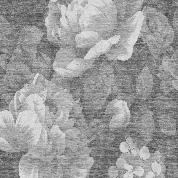 HomeRoots 5' Indoor Outdoor Floral Area Rug - Stylish, Washable, Stain-Resistant Design for Any Space Gray 8' x 10' 611564