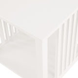 OSP Home Furnishings Sierra Side Table White Finish