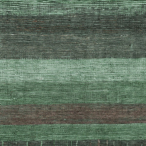 HomeRoots 5' Stylish Striped Washable Area Rug for Indoor and Outdoor Spaces - Durable, Easy Care, Versatile Design Green 5' x 7'6" 611604