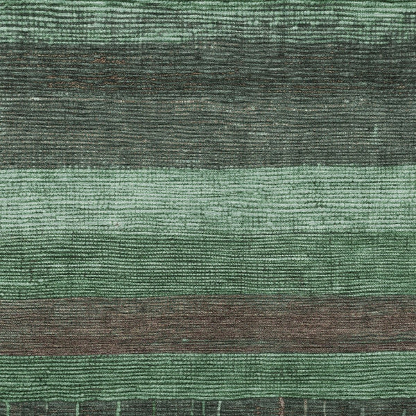 HomeRoots 5' Stylish Striped Washable Area Rug for Indoor and Outdoor Spaces - Durable, Easy Care, Versatile Design Green 5' x 7'6" 611604