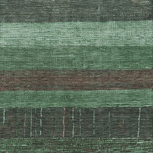 HomeRoots 5' Stylish Striped Washable Area Rug for Indoor and Outdoor Spaces - Durable, Easy Care, Versatile Design Green 9' x 12' 611607