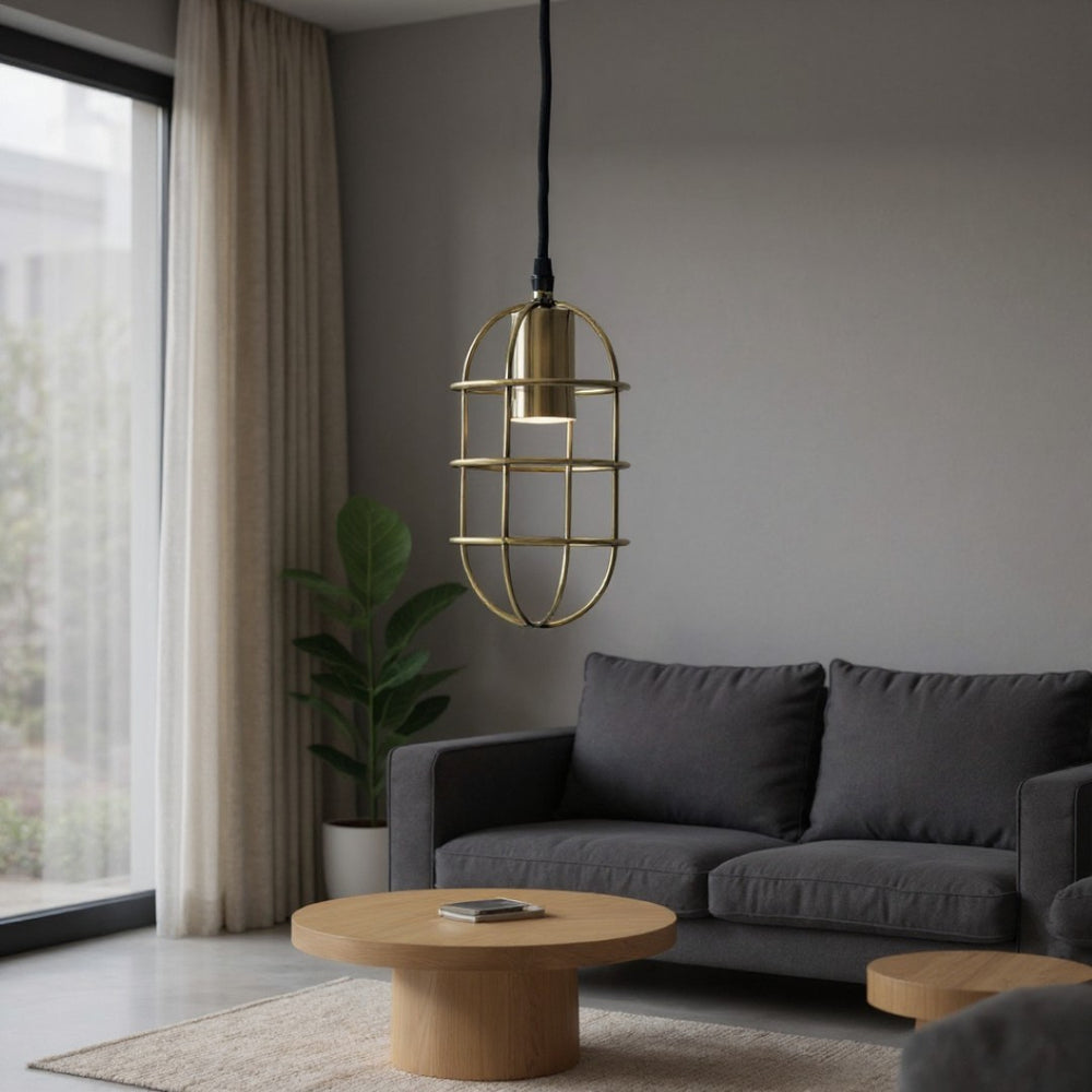 HomeRoots Gold Dimmable Ceiling Light Fixture with Antiqued Brass Dome Shades for Vintage-Modern Elegance 611613