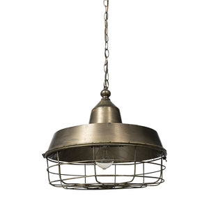 HomeRoots Gold Dimmable Ceiling Pendant Light with Elegant Dome Shade - Perfect for Stylish Spaces! 611614