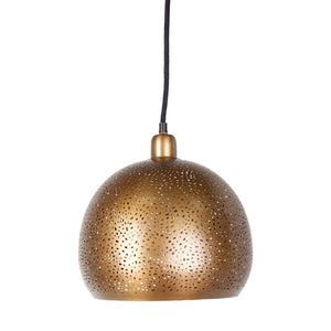 HomeRoots Gold Contemporary Dimmable Ceiling Light Fixture with Elegant Dome Shade for Modern Interiors 611615