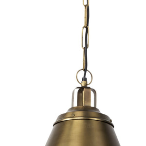 HomeRoots Gold Dimmable Ceiling Light Fixture - Modern Metal Pendant with Adjustable Design for Any Room 611618