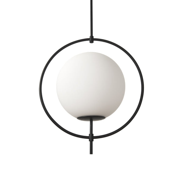 HomeRoots White Single Metal Dimmable Ceiling Light – Modern Globe Design for Stylish Entryways & Dining Areas 611621