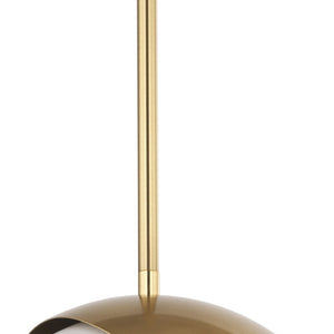 HomeRoots White Modern Dimmable Ceiling Light with Elegant Dome Shade for Contemporary Home Interiors 611624