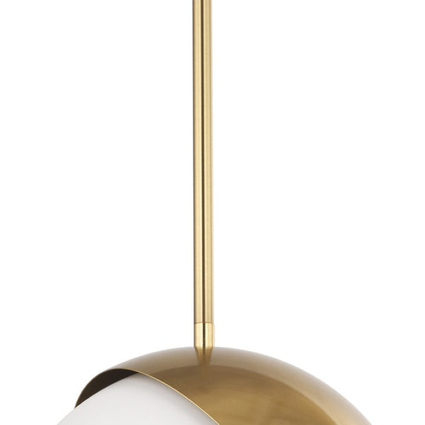 HomeRoots White Modern Dimmable Ceiling Light with Elegant Dome Shade for Contemporary Home Interiors 611624