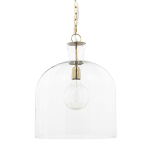 HomeRoots Clear Dimmable Ceiling Light Fixture with Elegant Glass Shades for Modern Home Décor and Ambiance 611627