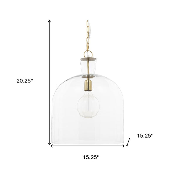 HomeRoots Clear Dimmable Ceiling Light Fixture with Elegant Glass Shades for Modern Home Décor and Ambiance 611627