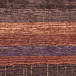 HomeRoots 5' Stylish Striped Washable Area Rug for Indoor and Outdoor Spaces - Durable, Easy Care, Versatile Design Paprika 5' x 7'6" 611635