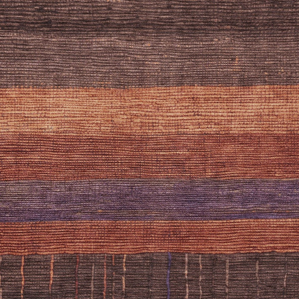 HomeRoots 5' Stylish Striped Washable Area Rug for Indoor and Outdoor Spaces - Durable, Easy Care, Versatile Design Paprika 5' x 7'6" 611635
