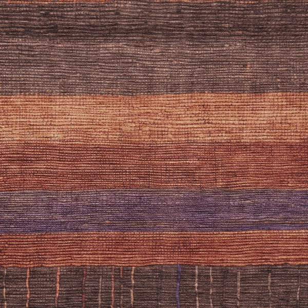 HomeRoots 5' Stylish Striped Washable Area Rug for Indoor and Outdoor Spaces - Durable, Easy Care, Versatile Design Paprika 10' x 14' 611639