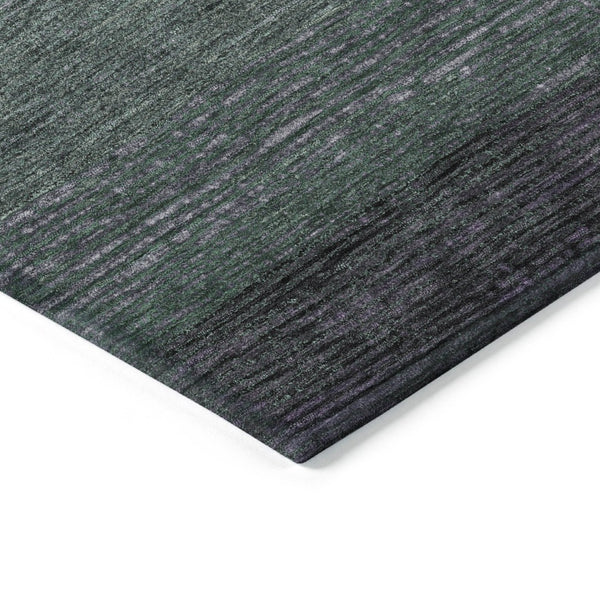 HomeRoots 5' Stylish Striped Washable Area Rug for Indoor and Outdoor Spaces - Durable, Easy Care, Versatile Design Purple 5' x 7'6" 611641