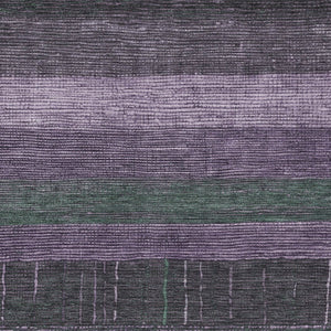 HomeRoots 5' Stylish Striped Washable Area Rug for Indoor and Outdoor Spaces - Durable, Easy Care, Versatile Design Purple 9' x 12' 611644